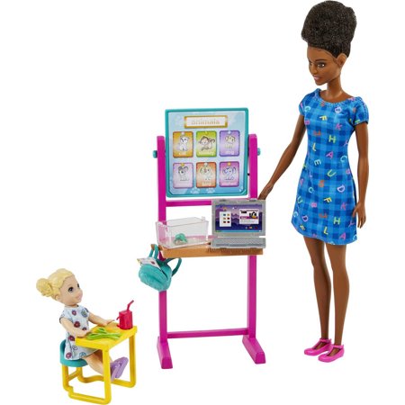 Barbie Career Kindergarten Teacher Playset, Brunette - Multi-Color - Bellso